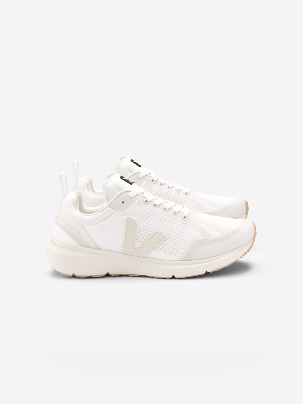 Veja White and Cream Athletic Sneakers - Picture 2 of 13